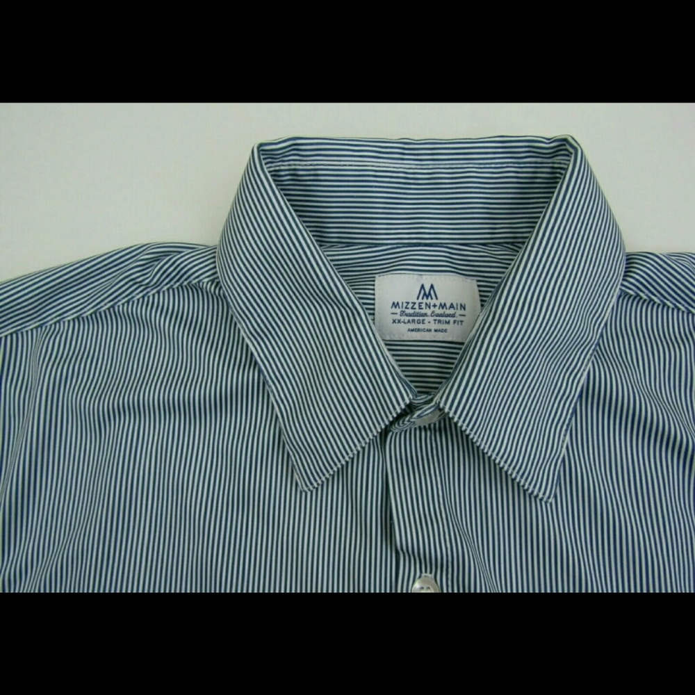 Mizzen+Main Trim Fit Striped Shirt